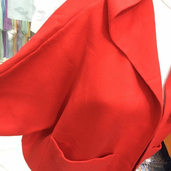 عکس-شنل زنانه بافت قرمز
