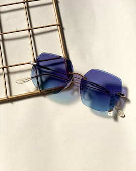 عینک دخترانه آبی