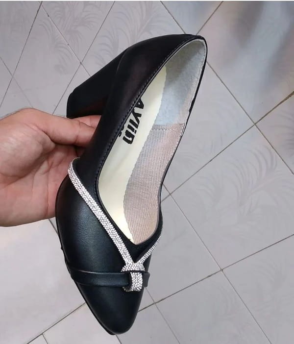 عکس-کفش مجلسی دخترانه چرم مصنوعی