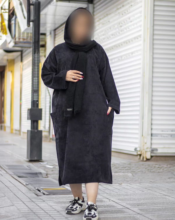 عکس-مانتو زنانه مخمل کبریتی
