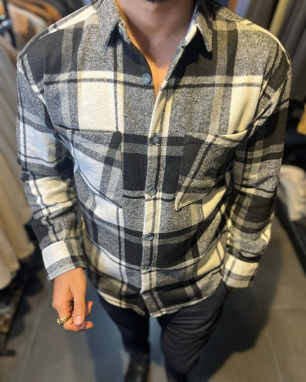 عکس-پیراهن پاییزه مردانه پشمی