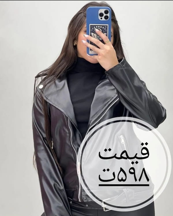 عکس-کت زنانه چرم مشکی