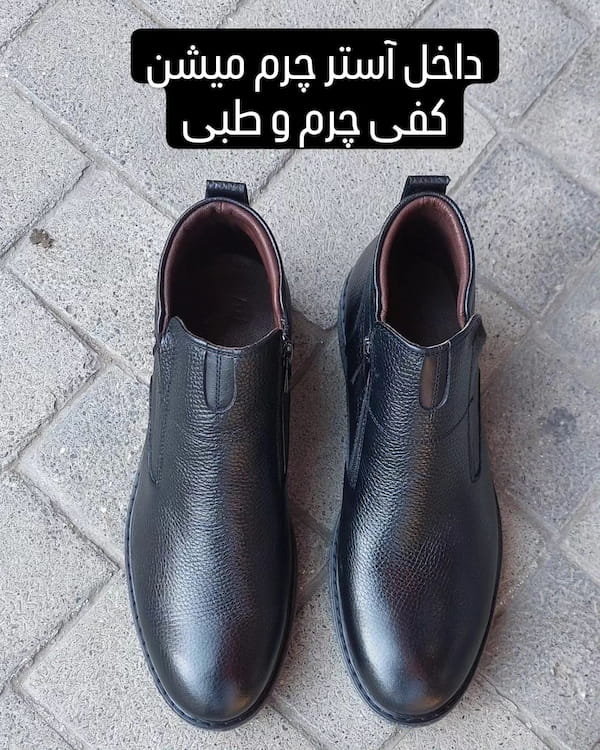 عکس-کفش مردانه چرم مشکی