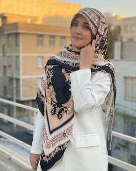 روسری زنانه کشمیر مشکی