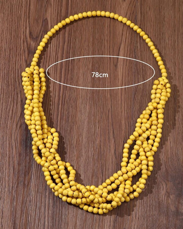 عکس-گردنبند زنانه زرد