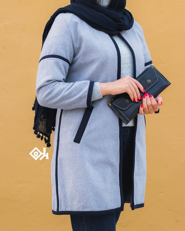 عکس-پالتو زنانه کشمیر تک رنگ