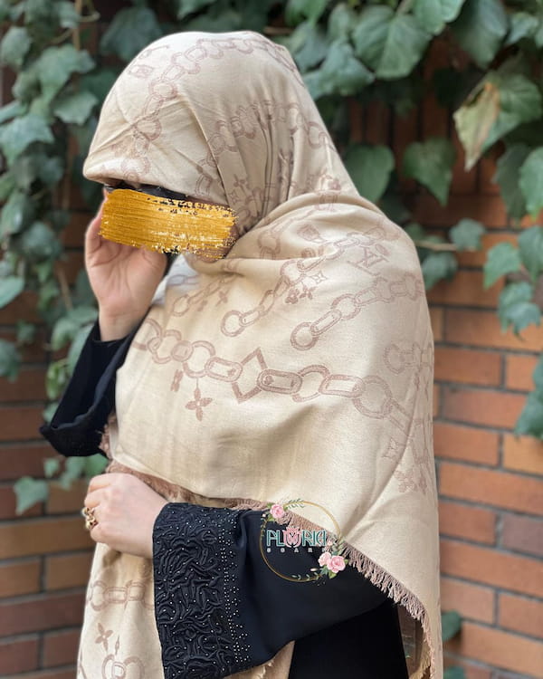 عکس-روسری پاییزه کشمیر زنانه لویی ویتون