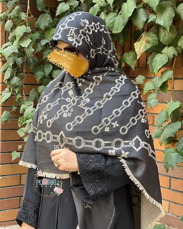 عکس-روسری پاییزه کشمیر زنانه لویی ویتون