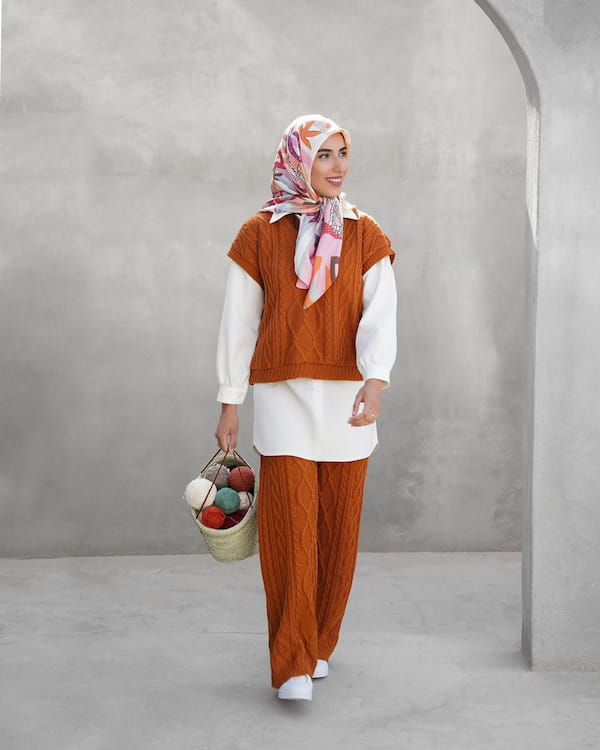 عکس-ست پوشاک پاییزه دخترانه کشمیر
