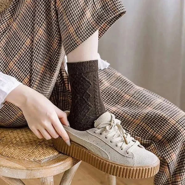 عکس-جوراب زنانه پشمی