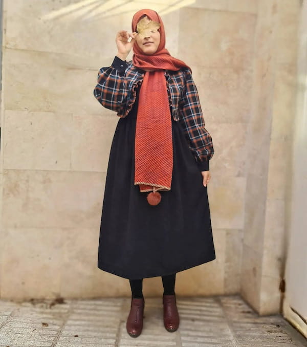 عکس-کت پاییزه دخترانه کشمیر