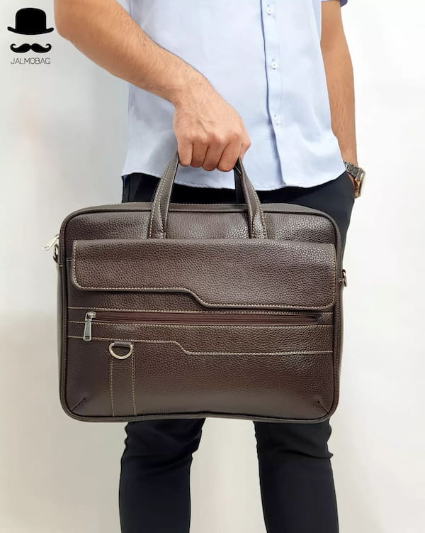 عکس-کیف مردانه چرم صنعتی