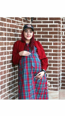 لباس بارداری زنانه پشمی تک رنگ