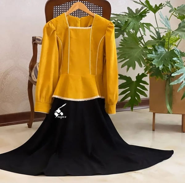 عکس-پیراهن زنانه مخمل کبریتی