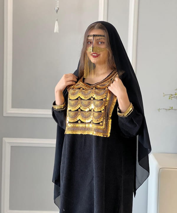 عکس-پیراهن زنانه مخمل کبریتی یاس