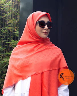 روسری زنانه کشمیر نارنجی