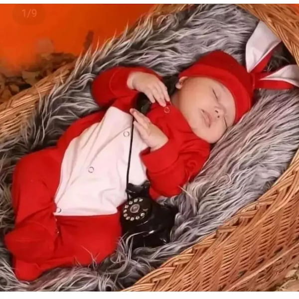 عکس-سرهمی نوزادی قرمز