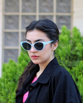 عینک افتابی زنانه آبی