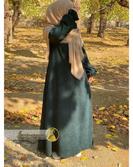 چادر پاییزه زنانه مخمل کبریتی