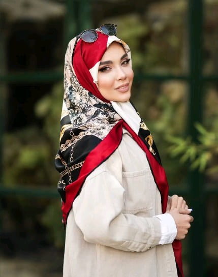 عکس-روسری زنانه مرسی تک رنگ