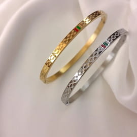 دستبند زنانه گوچی طلایی