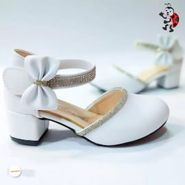 کفش دخترانه چرم سفید
