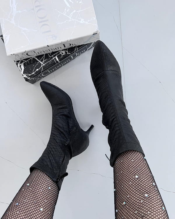 عکس-بوت جورابی چرم زنانه پیشتاز