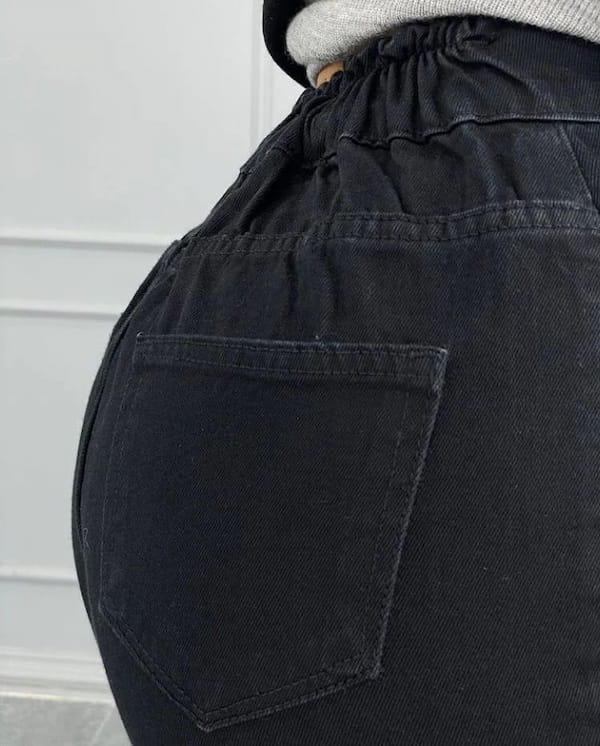 عکس-شلوار جین زنانه بلند کرمی
