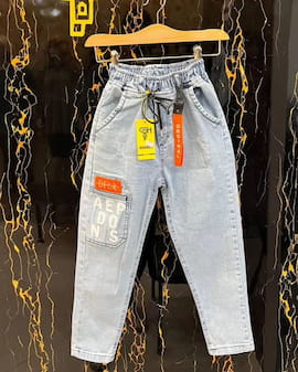 شلوار جین بچگانه 90 تک رنگ