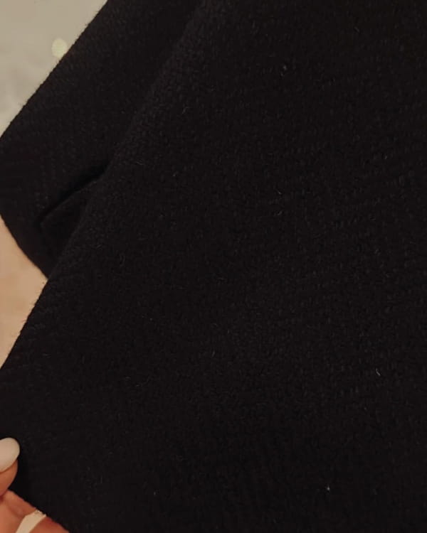 عکس-پالتو استردار زنانه پشمی مشکی
