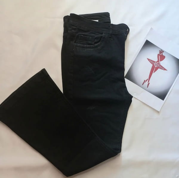 عکس-شلوار جین دمپا زنانه لی زغالی