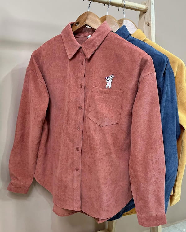 عکس-پیراهن مردانه مخمل کبریتی
