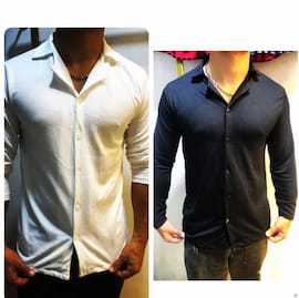 پیراهن آستین بلند مردانه پنبه مشکی