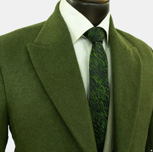 عکس-پالتو مردانه پشمی سبز