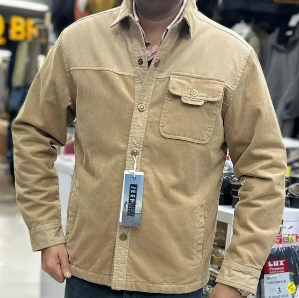 عکس-پیراهن مردانه مخمل کبریتی جیپ