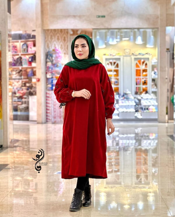 عکس-پیراهن زنانه پشمی کالکشن
