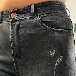شلوار جین زنانه 90 زغالی
