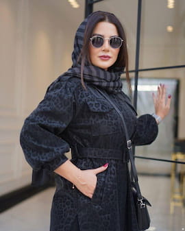 مانتو زنانه پلنگی اما