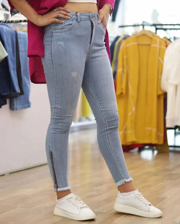 عکس-شلوار جین زنانه بلند