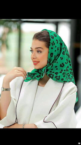 مینی اسکارف زنانه کالکشن سبز