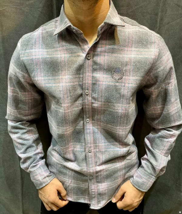 عکس-پیراهن استین بلند پشمی مردانه مکث