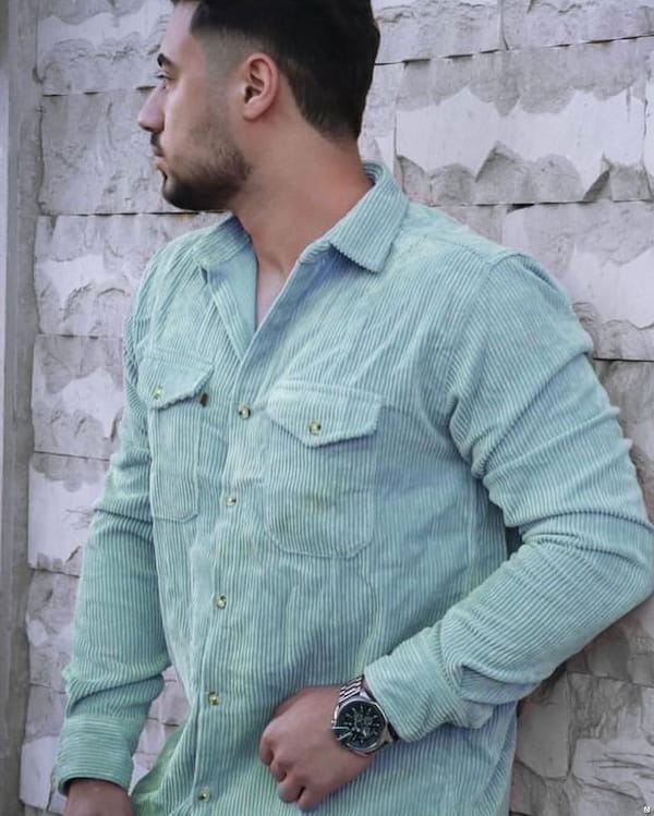 عکس-پیراهن مردانه جین بوتیک