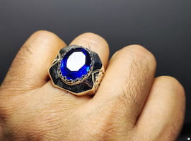 انگشتر زنانه آبی