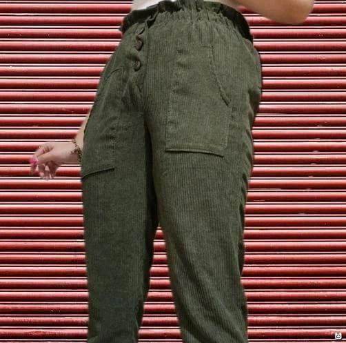 عکس-شلوار مخمل کبریتی زنانه