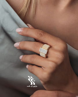انگشتر زنانه طلا الماس