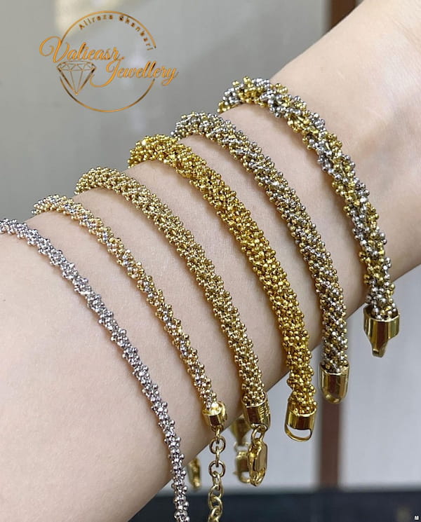 عکس-دستبند زنانه طلا اصالت