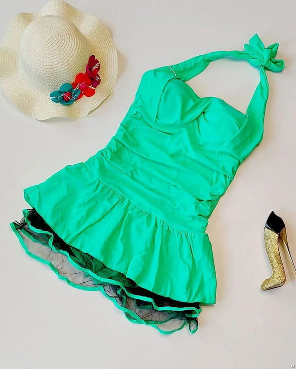 عکس-لباس شنا زنانه سبز