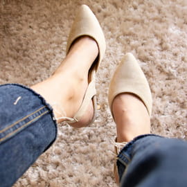 کفش پاشنه بلند زنانه با پاشنه راحت 5 سانتی 