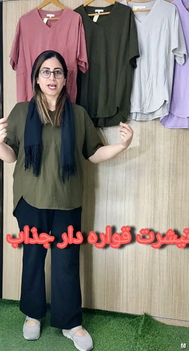 عکس-تیشرت زنانه پنبه