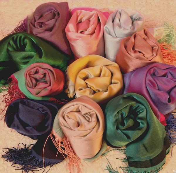 عکس-شال زنانه بامبو تک رنگ
